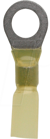 WE K403080HS - Ringkabelschuh mit Schrumpfschlauch - 4 … 6 mm², M8, gelb