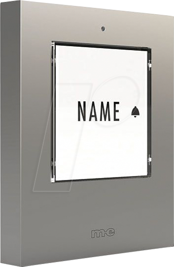 ME KTF 1 S - Klingeltaster, 1-Familienhaus, silber