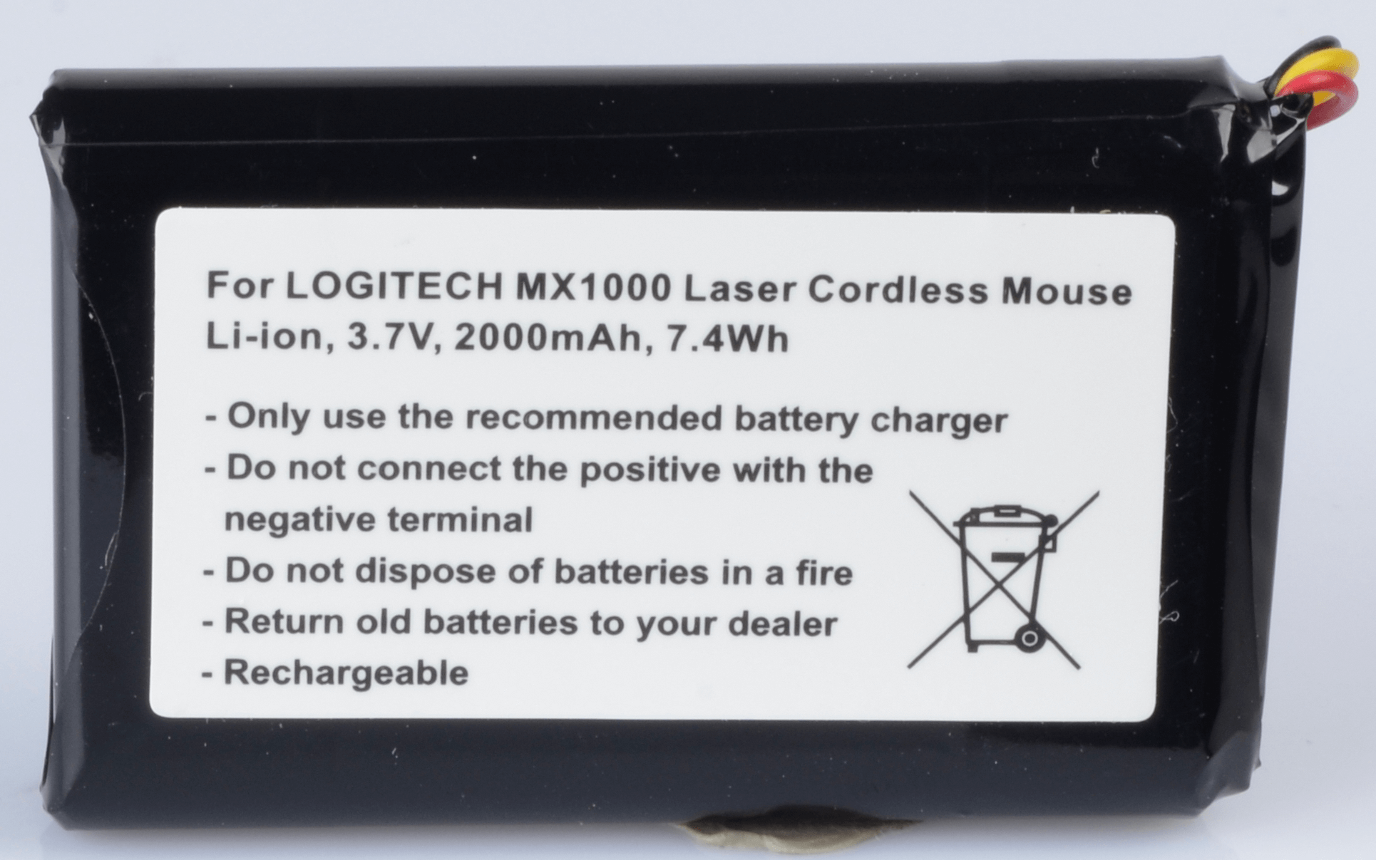 AKKU LOG 3 - Ersatzakku, LOGITECH MX1000, Li-Ion, 2000 mAh