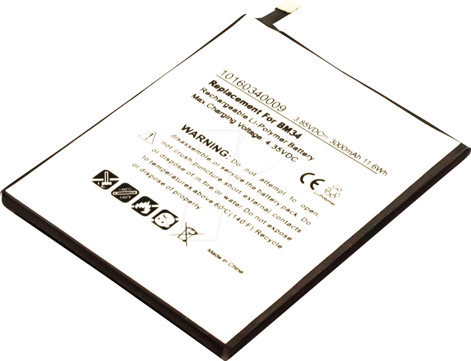 AKKU 30871 - Smartphone-Akku für Xiaomi-Geräte, Li-Po, 3000 mAh