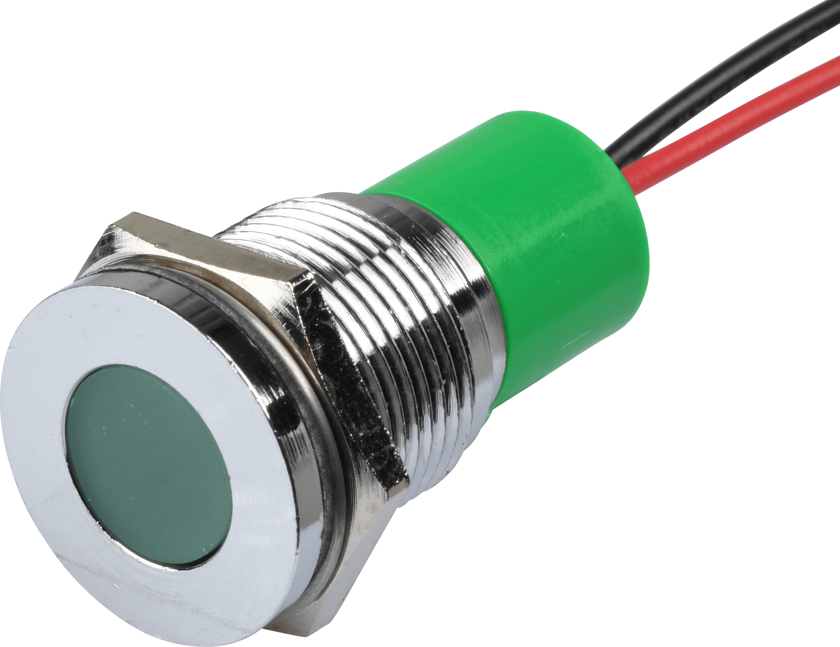 APM Q16F3C G24E - LED-Signalleuchte, grün, 24 V, Ø 16 mm, bündig, bedrahtet