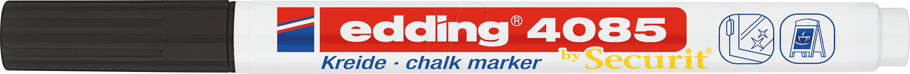 EDDING 4085SW - Kreidemarker, 1 mm - 2 mm, schwarz