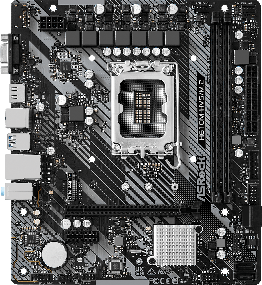 ASR 90MXBJJ0 - ASRock H610M-HVS/M.2 R2.0 (1700)