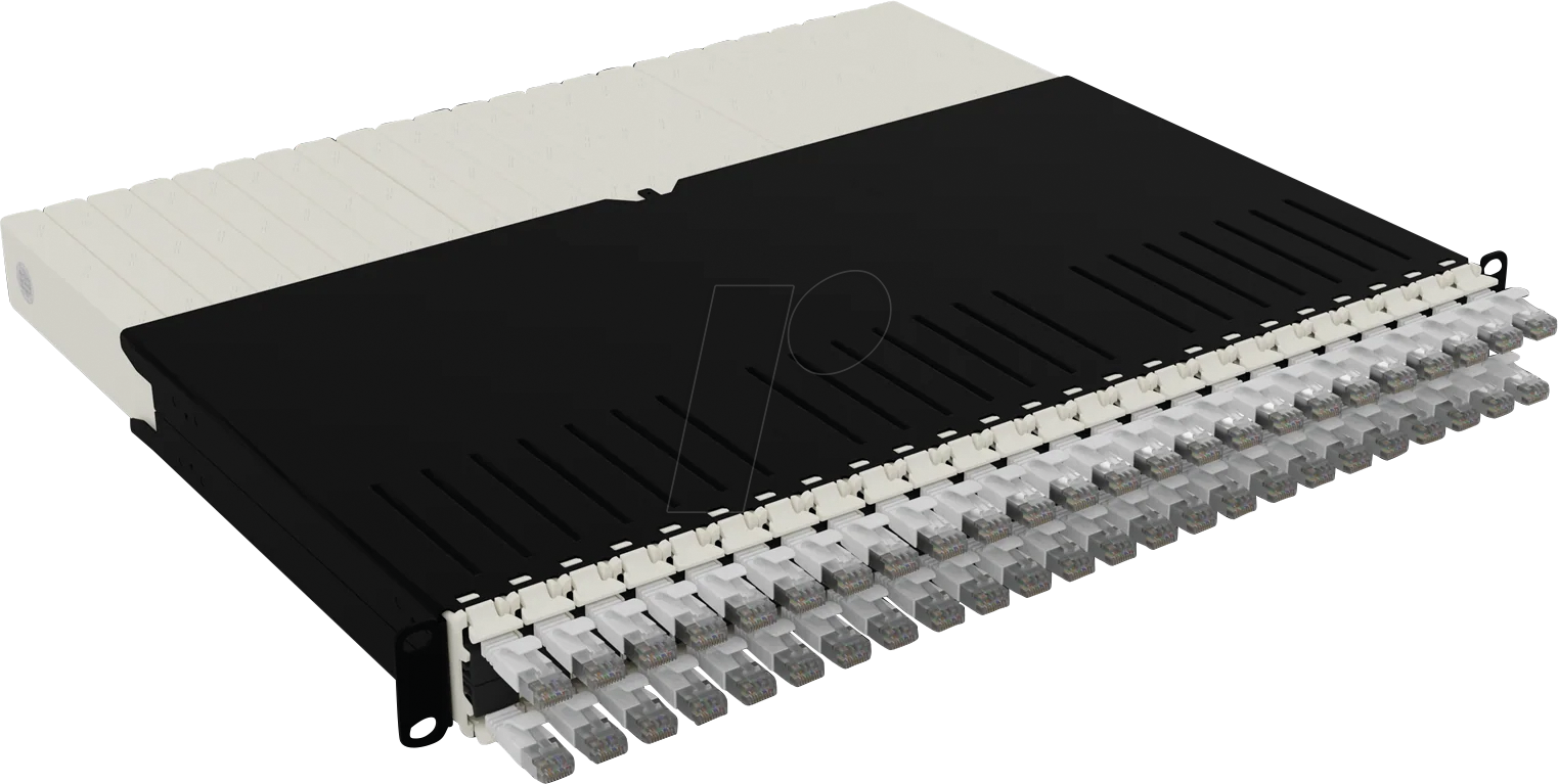PB PONEX8STPWH - Kabelmanagementsystem, 24-Port, Cat.6a STP, 0,8 m, weiß