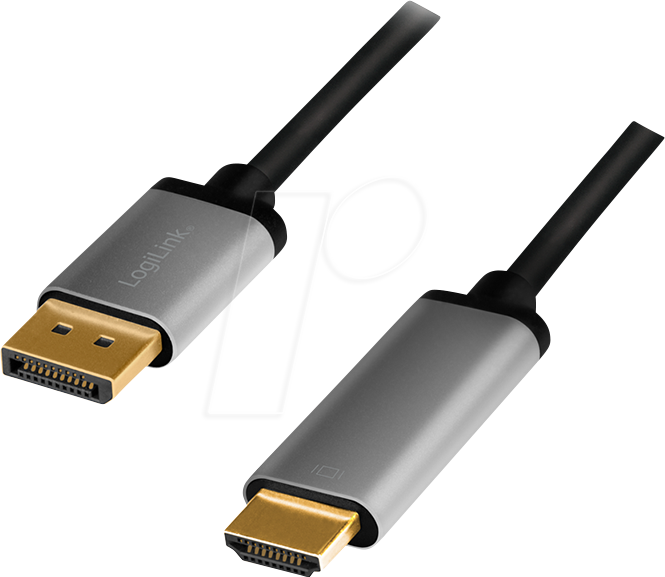 LOGILINK CDA0107 - DP 1.4 auf HDMI A Stecker, 4K@60 Hz, 2 m