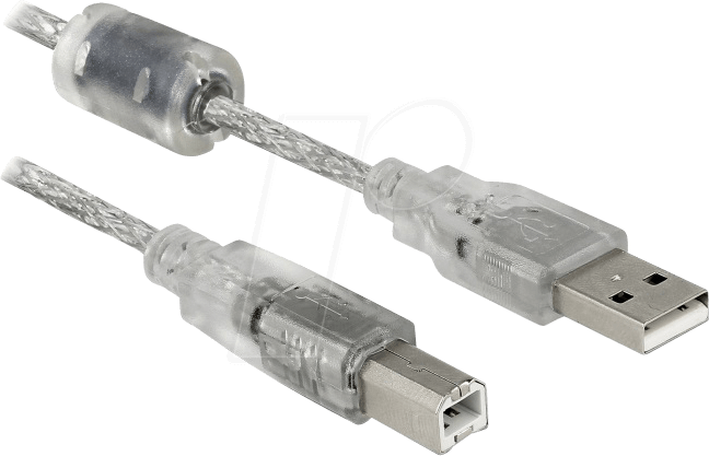 DELOCK 83896 - USB 2.0 Kabel, A Stecker auf B Stecker, 5 m