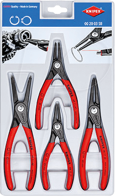 Thumbnail - KN 00 20 03 SB - Werkzeugsatz, Zangen, Sicherungsringe, 4-teilig