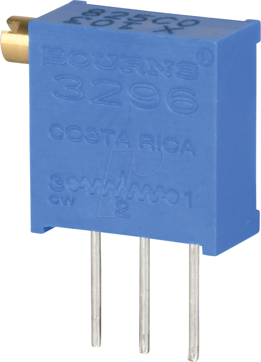 BOU 3296X-1-103 - Spindeltrimmer, 25 Gänge, 10 kOhm, linear