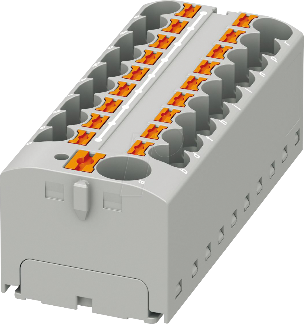 PHOE 3273900 - Verteilerblock PTFIX, 10/18X4, grau