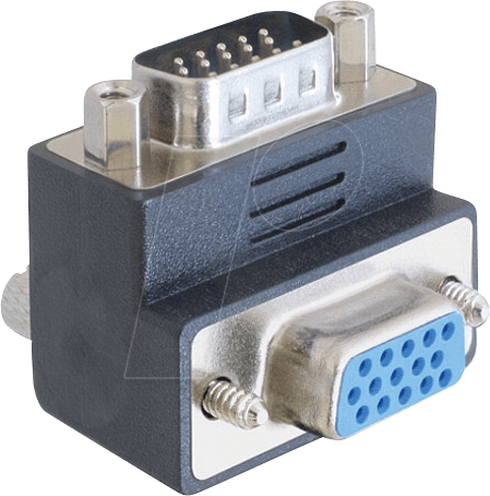 DELOCK 65290 - Adapter VGA Stecker/Buchse 270° gewinkelt