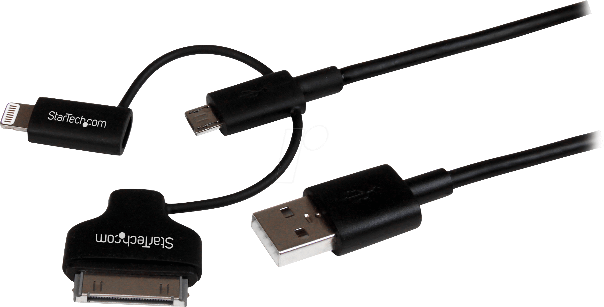 ST LTADUB1MB - Sync- & Ladekabel, USB-A > Lightning / Dock / Micro-B, 1 m