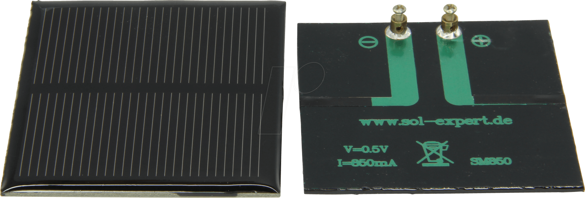 SOLAR SM850 - Solarzelle, vergossen, 0,5 V, 0,85 A