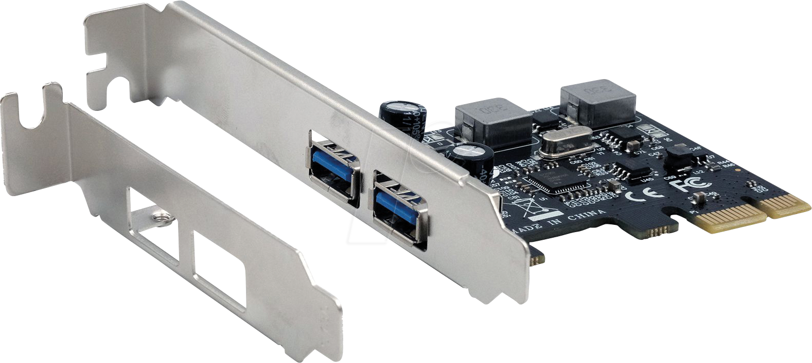 EXSYS EX-11192 - PCIe > 2x extern USB 3.0 Typ A, Self Power