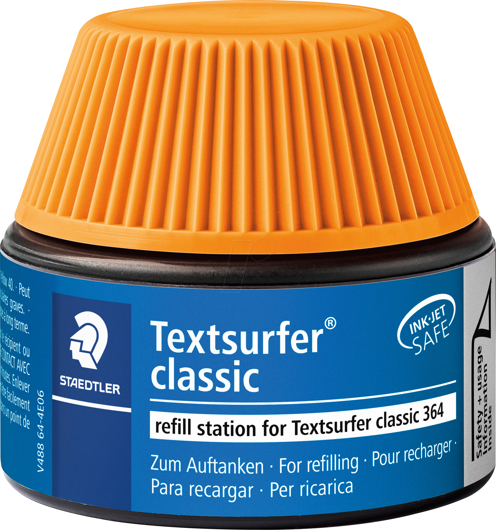 STAEDTLER 488644 - Nachfüllstation, Textsurfer 364, orange