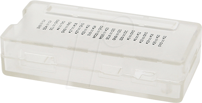 RPIZ CASE GPIOTR - Gehäuse für Raspberry Pi Zero, GPIO, transparent