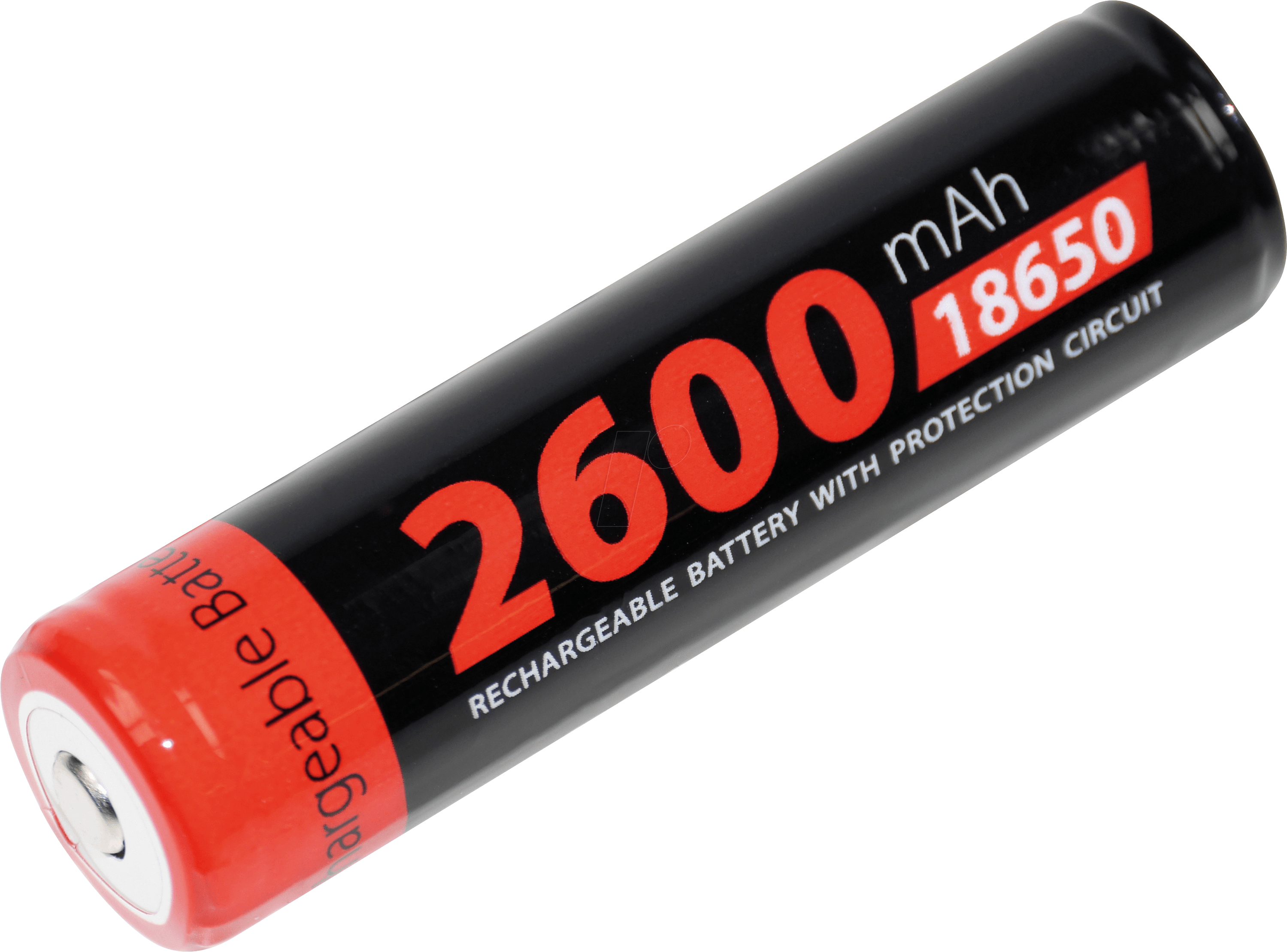 XCELL 139353 - Industriezelle, Li-Ion, 18650, 3,7 V, 2600 mAh, Button Top