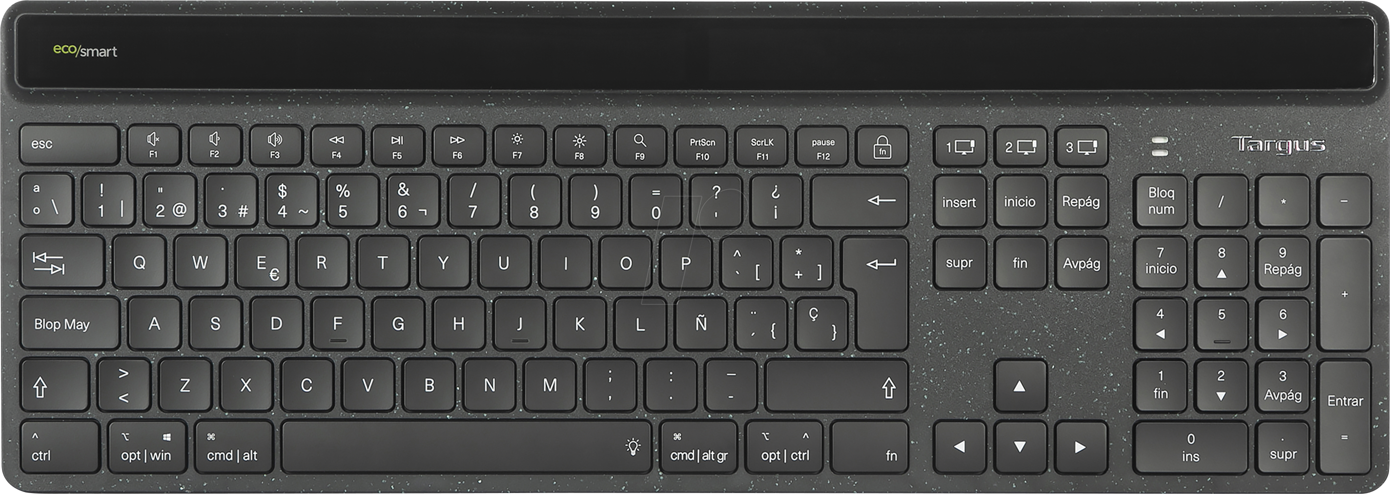 TARGUS AKB868DE - Funk-Tastatur, Bluetooth, schwarz, DE