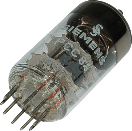 TUBE PCC84 - Elektronenröhre, Doppeltriode, Noval, 9-pol, 300 mA