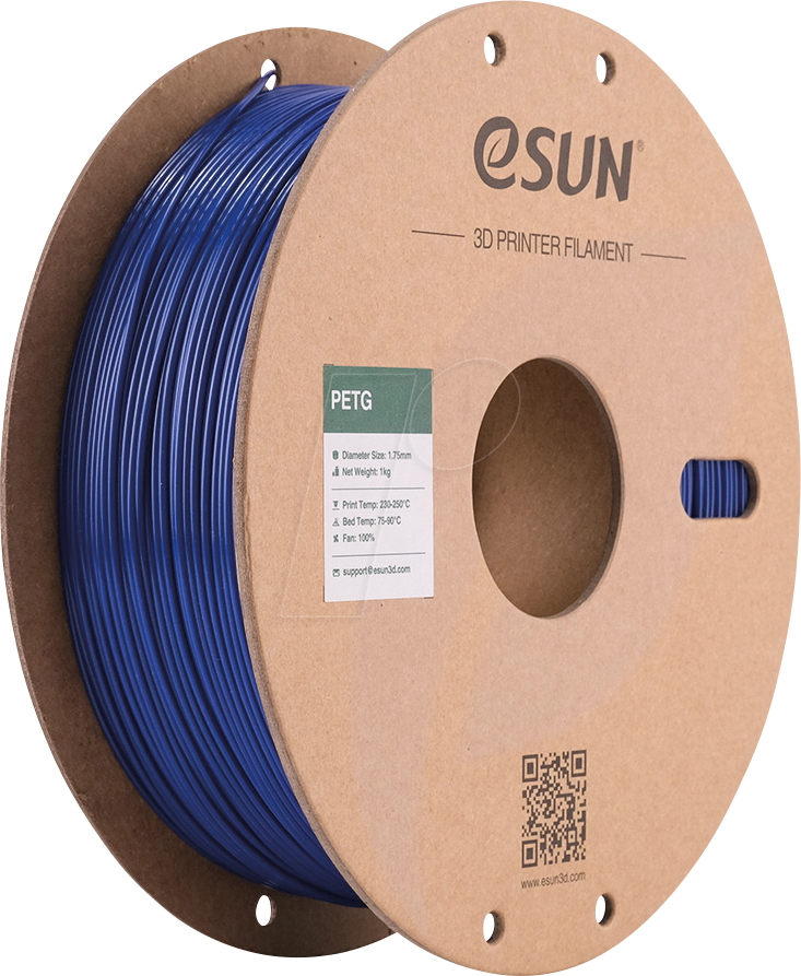 ESUN 72262119 - Filament, PETG, 1,75 mm, blau, 1 kg
