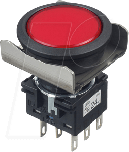 ID LBW6BA1T6R - Einbautaster LBW, 26 mm , 2 CO