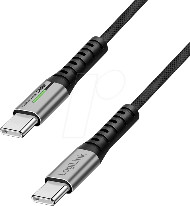LOGILINK CU0441 - Sync- & Ladekabel, USB-C -> C, 0,5 m, schwarz