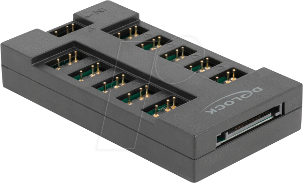 DELOCK 64128 - RGB Hub für ARGB LEDs, 10 Ports