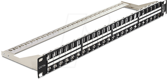 DELOCK 43280 - 19“ Keystone Patchpanel. 48 Port - 1HE