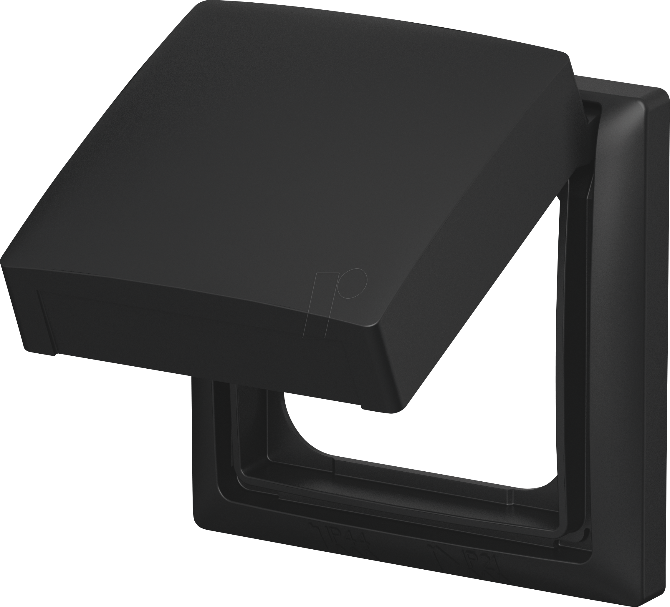 BJ 2518-WD-915 - Abdeckrahmen mit Klappdeckel 1-fach IP44 Busch-balance® SI