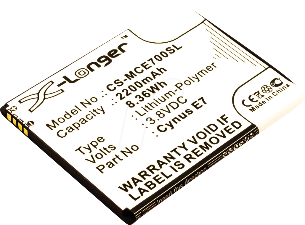 AKKU 13393 - Smartphone-Akku für Mobistel-Geräte, Li-Po, 2200 mAh