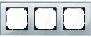 EL MP 489360 - M-PLAN, Echtglasrahmen, 3-fach, diamantsilber
