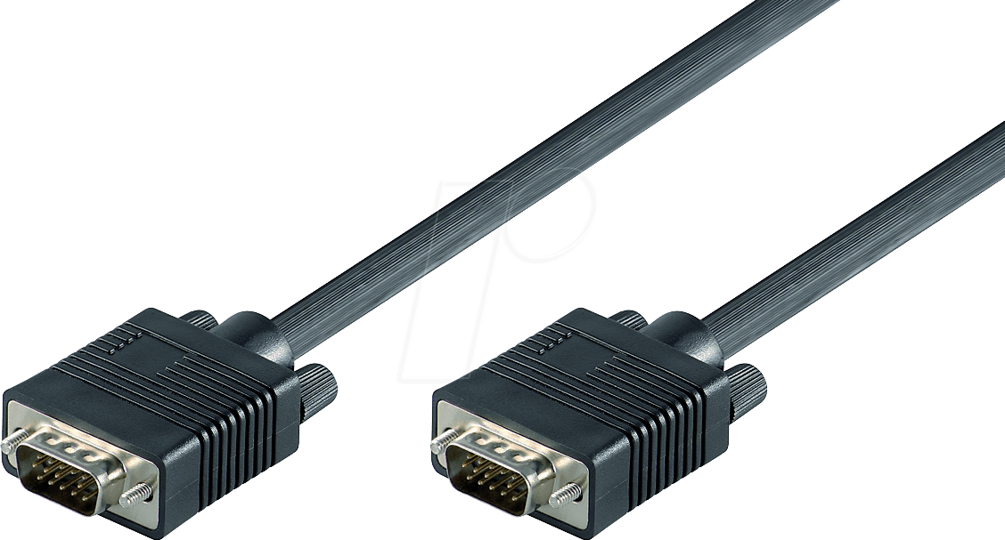 AK SVGA 101 - VGA Monitor Kabel 15-pol VGA Stecker, 0,8 m