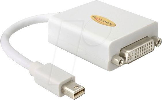 DELOCK 65129 - DisplayPort Adapter, Mini DP Stecker auf DVI 24+5 Buchse