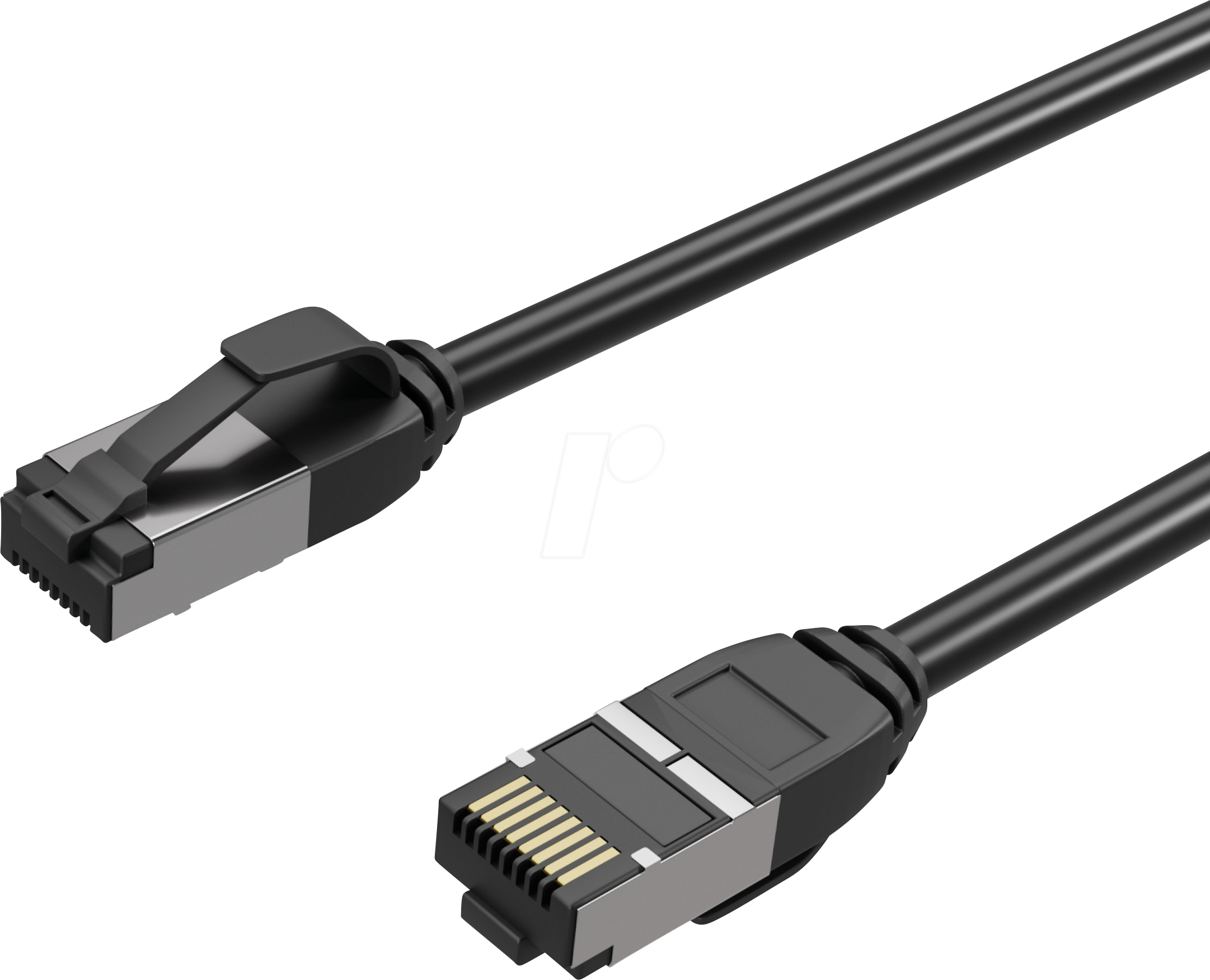 Thumbnail - FLX FL31-47015 - Patchkabel Cat.8.1, U/FTP, TPE, schwarz, 0,5 m