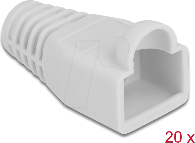 DELOCK 86727 - Knickschutztülle für RJ45, grau, 20 Stück