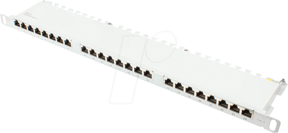 GC N0135 - Patchpanel 19'', 24-Port, Cat.6, 0,5 HE