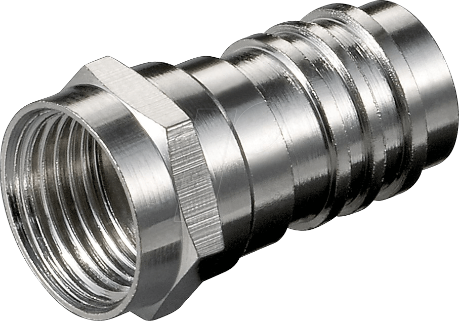 GOOBAY 11862 - F-Stecker, Crimp für Ø 8 mm Kabel