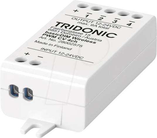 TRDO 28002575 - LED-Dimmer, PWM, CV, 4 Kanäle, Casambi