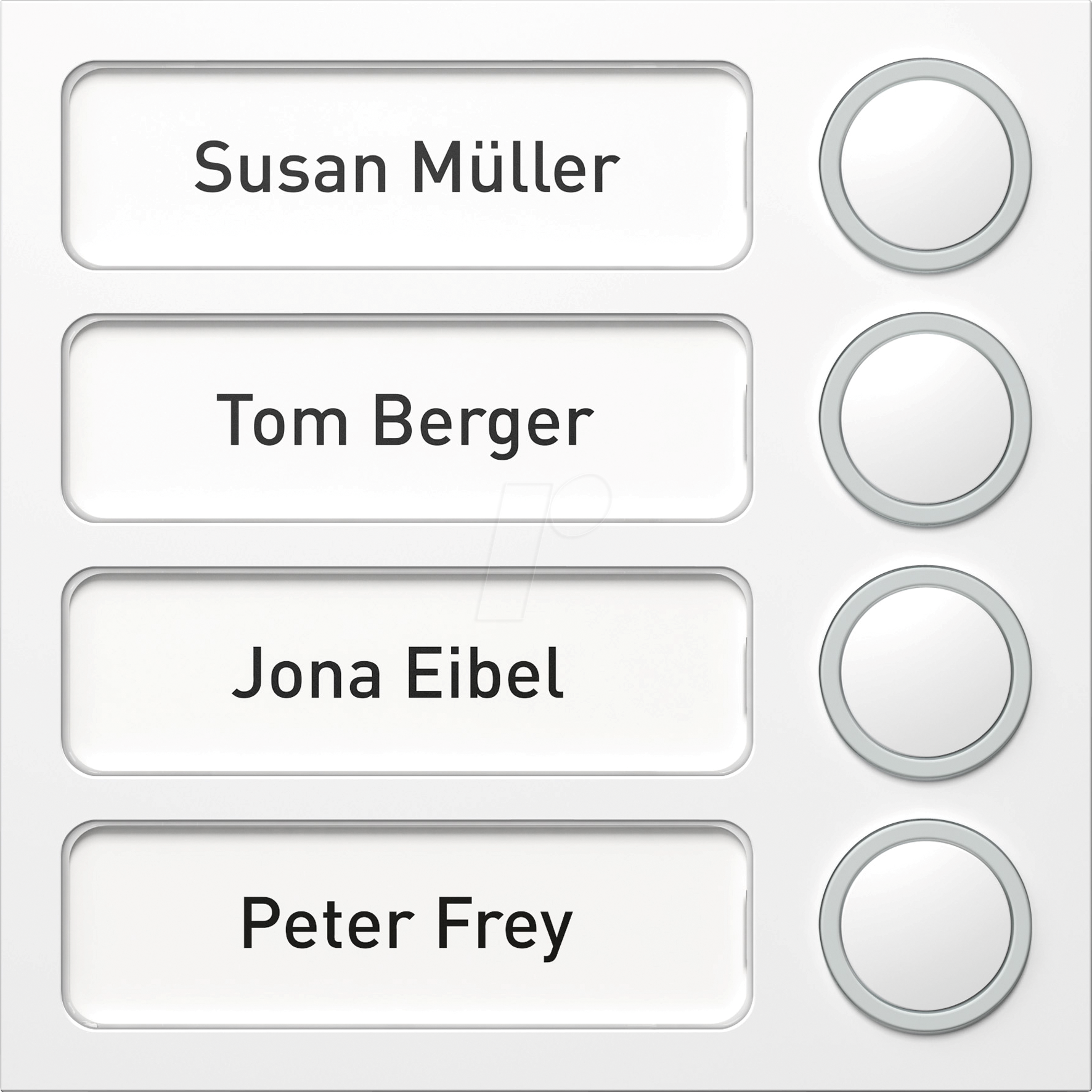 RITTO 1875470 - Modul für PORTIER Türsprechanlage, Tastenmodul, 4 Familienhaus