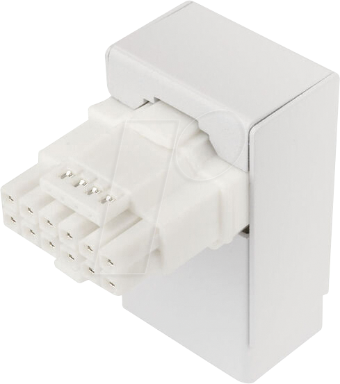 KOLINK 05884 - Kolink Core Pro 12V-2x6 90 Grad Adapter - Typ 1, weiß