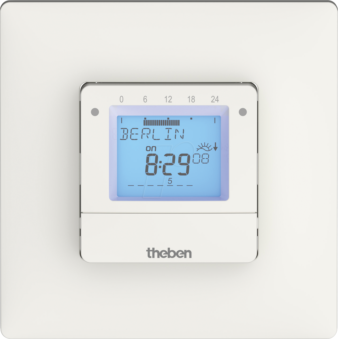 THEBEN 0700130 - Digitale Astrozeitschaltuhr, Wochenprogramm, Unterputzmontage