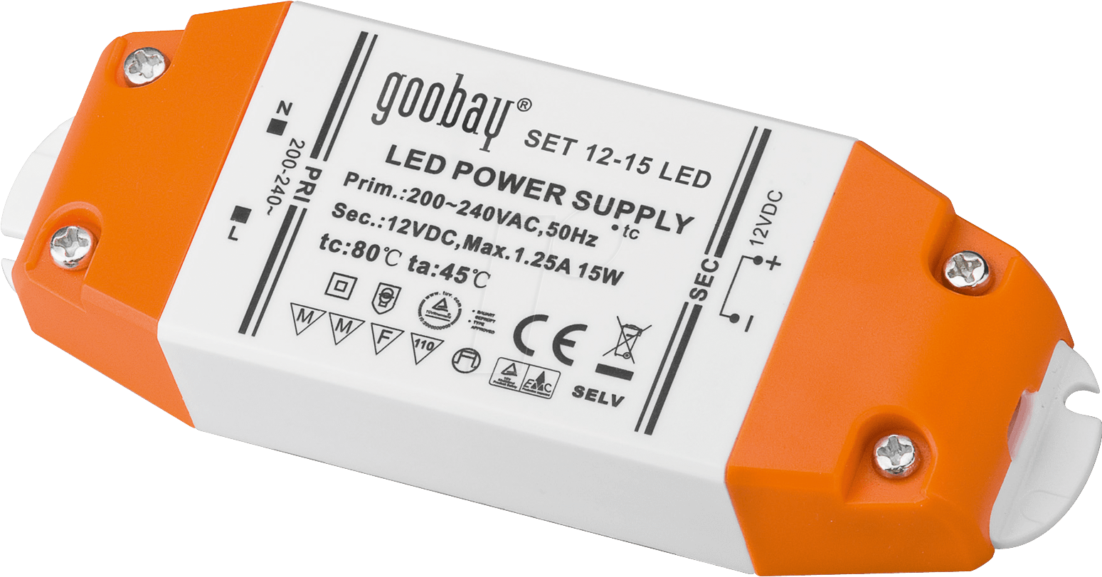 SET 12-15 LED - LED-Trafo, elektronisch, 0 - 15 W