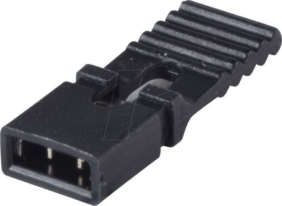 JUMPER 2,54GL SW - Kurzschlussbrücke, schw. m. Grifflasche