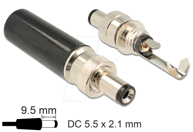 DELOCK 89913 - Steckverbinder, DC, Stecker