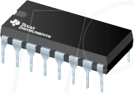 SN 74HC595N TEX - Schieberegister, 8-bit Seriell zu parallel, 2 ... 6 V, DIL-16