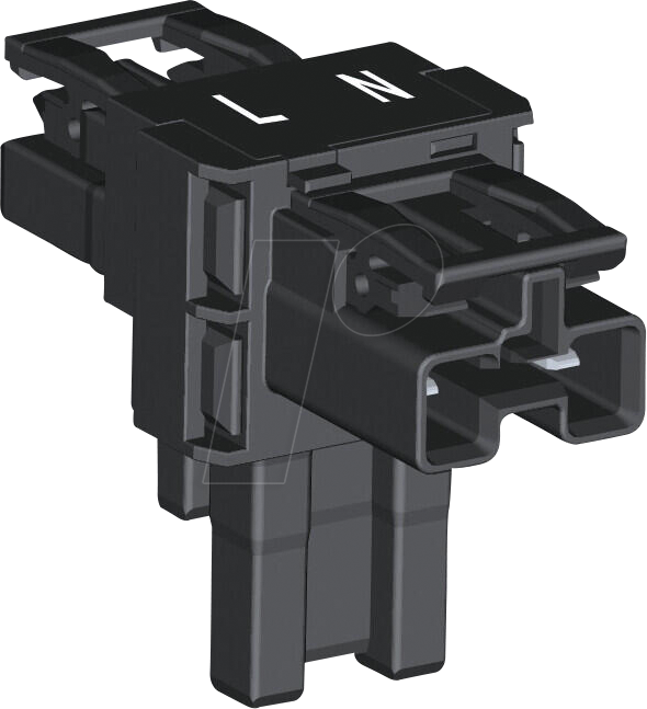 WAGO 770-1606 - WINSTA® MIDI, T-Verteiler 2-pol, 2xStecker / 1xBuchse