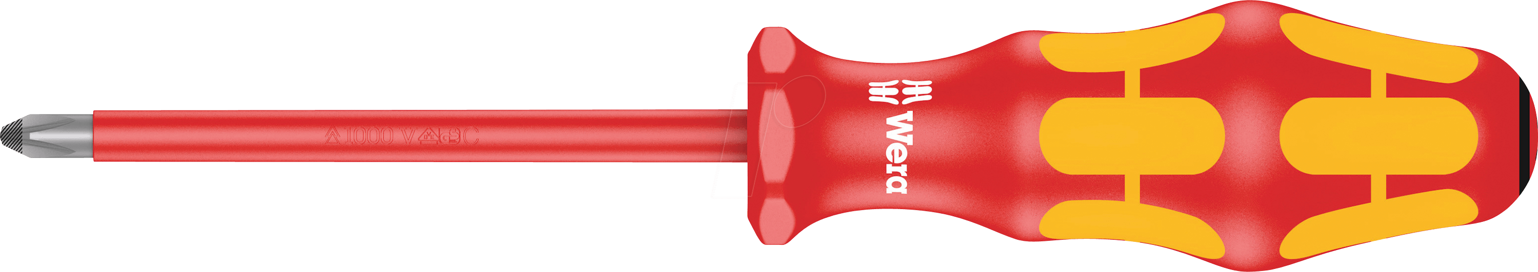 WERA 05006160001 - Schraubendreher Kraftform Plus, Kreuzschlitz (PZ), 0