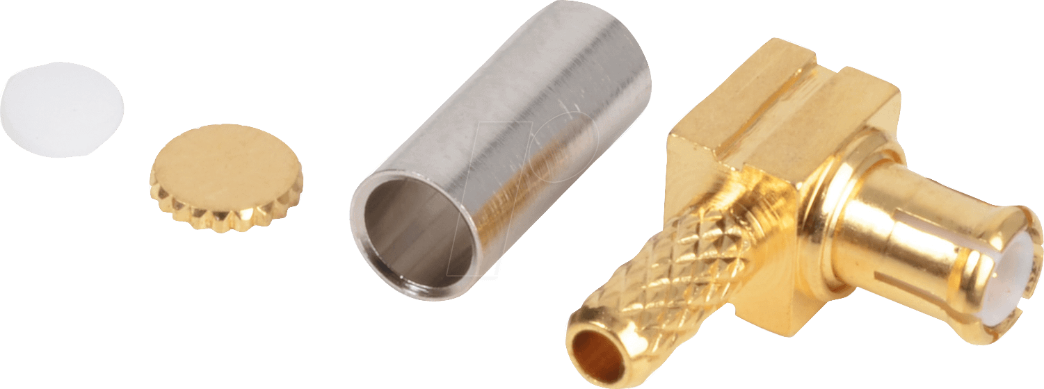 R113 182 - MCX-Steckverbinder RG188/316, gewinkelt, crimp