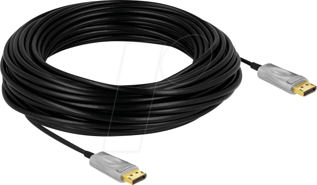 DELOCK 85888 - DisplayPort 1.4 AOC Kabel, 8K 60 Hz, 25 m