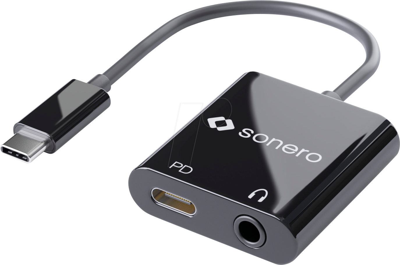 SON UA200 - Konverter USB C auf 3,5 mm Klinke + USB-C PD
