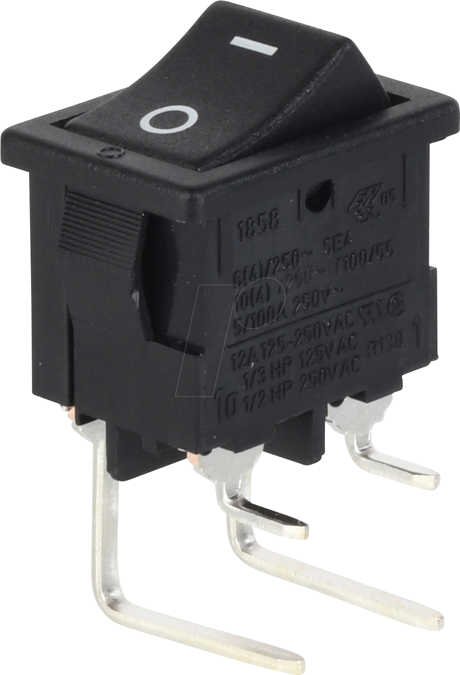 MAR 1858.4205 - Wippschalter EIN - AUS, 2 polig, schwarz